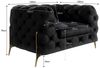 S-Style Möbel Polstergarnitur Ashley 3+2+1, Chesterfield mit Goldenen Metall Füßen, (1x 3-Sitzer-Sofa, 1x 2-Sitzer-Sofa, 1x Sessel), mit Wellenfederung Bild 3
