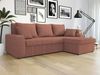 Mirjan24 'Kris' Ecksofa Cord, Rosa, 80 x 147 x 238 cm Bild 2