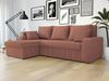 Mirjan24 'Kris' Ecksofa Cord, Rosa, 80 x 147 x 238 cm Bild 3