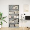 vidaXL Bücherregal Betongrau 80x24x176 cm Holzwerkstoff 857856 Bild 3