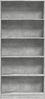 vidaXL Bücherregal Betongrau 80x24x176 cm Holzwerkstoff 857856 Bild 4