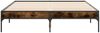 vidaXL Bettgestell Räuchereiche 120x200 cm Holzwerkstoff und Metall 845023 Bild 4
