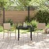 vidaXL Garten Stapelstühle 2 pcs Creme und Braun 54 x 56 x 90 cm 42006827 Bild 3