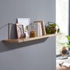 Kadima Design Wandregal "Tevere": Industrie-Stil, Mango Massivholz/Eisen, 100x25x22 cm. 100x22x25 cm Bild 3