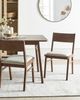 Esszimmerstuhl 2er Set ENOLA Holz Braun Hellbeige Bild 3