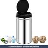 Sensor Mülleimer Küche 50L Edelstahl - Automatik Bewegungssensor Klemmring | Smarter Abfalleimer mit Deckel Müllbehälter Kücheneimer Bild 2