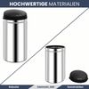 Sensor Mülleimer Küche 50L Edelstahl - Automatik Bewegungssensor Klemmring | Smarter Abfalleimer mit Deckel Müllbehälter Kücheneimer Bild 4