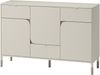 Kommode Harmony 3D3S HR06 mit 3 Drehtüren und 3 Schubladen (Farbe: Cashmere / Cashmere + Trüffel) Bild 2