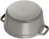 STAUB Gusseisen Bräter/Cocotte, Rund 28 cm, 6,7 L, Aromaregen Funktion, Für alle Herdarten geeignet, Graphitgrau Bild 3