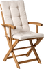 Set mit 2 Stühlen und Sitzkissen MAUI PREMIUM Akazienholz Hellbeige Bild 4