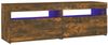 TV-Schrank mit LED-Leuchten Räuchereiche 120 x 35 x 40 cm [815672] Bild 2