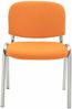 CLP 4er Set Stühle Ken Chrom Stoff gepolstert,orange Bild 3