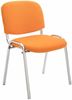CLP 4er Set Stühle Ken Chrom Stoff gepolstert,orange Bild 2