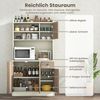 COSTWAY Küchenbuffet mit Arbeitsplatte, Vorratschrank, Küchenschrank, 180cm Bild 2