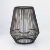 Arnusa LED Solarleuchte Laterne mit Solarkerze LED Stehlampe Dekoleuchte Rattan Optik, Kerzeneffekt, LED fest integriert, warmweiß, Indoor und Outdoor modernes Design Bild 3