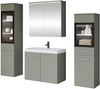 Badmöbel-Set Madrit II (Farbe: Nebelgrün, mit Siphon, mit weißer LED Beleuchtung) Bild 2