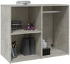 Kleiderschrank, Holzwerkstoff, betongrau, 80 x 40 x 65 cm Bild 5