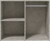 Kleiderschrank, Holzwerkstoff, betongrau, 80 x 40 x 65 cm Bild 3