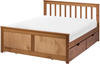 Bett mit 4 Schubladen OLENDON Kiefernholz Braun 120 x 200 cm Bild 4
