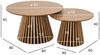 Couchtisch Gobens 2er-Set Ø60/80 cm, Natur - mit zentralem Standfuß Bild 3