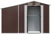 vidaXL Gerätehaus Braun 277x93x179 cm Verzinkter Stahl 364520 Bild 4