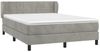 vidaXL Boxspringbett mit Matratze Hellgrau 140x200 cm Samt 3127493 Bild 3