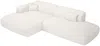 Vente-unique - POGNI Sofa Stoff Weiß - B 160 cm x H 73 cm x L 300 cm Bild 4