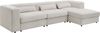 ATLANTIC home collection Ecksofa Uno, L-Form, Breite: 307cm, beidseitig montierbarem Longchair,mit Taschenfederkern, in Cord Bild 4