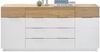 Sideboard Dubai I - Weiß / Eiche - 182x40x83cm Bild 2