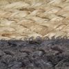 vidaXL Teppich Handgefertigt Jute mit Dunkelgrauem Rand 90 cm 133677 Bild 5