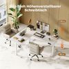 Höhenverstellbarer L-förmiger Schreibtisch 190x155cm Elektrisch Bild 3