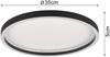 Flache LED Deckenleuchte ROTONDA Schwarz Rund, Ø 35cm Bild 3