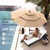 PHI VILLA Sonnenschirm, Ideal für Rasenflächen, Pools und Gartenterrassen, Mit 8 starken Schirmknochen Bild 3