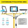 Ophy Arbeitsleuchte Stabile LED Arbeitsleuchte mit höhenverstellbarem Stativ, 300W, 3 Leuchtköpfe, IP66 wasserdicht – für Baustelle, Werkstatt & Garage Bild 4