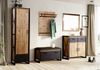 Garderobenschrank 57x200cm 'Montreux' Akazie & Metall schwarz Bild 3