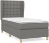Boxspringbett mit Matratze Stoff Dunkelgrau 80x200 cm, Härtegrad: H2 [3128798] Bild 2