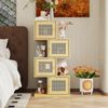 FUFU&GAGA Sideboard Beistellschrank Rattan-Optik, Kommode Boho-Stil mit 4 Türen Bild 2