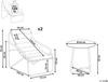 Lounge Set mit Tisch 2-Sitzer PASTO Metall Mintgrün Bild 2