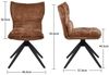 Duhome Esszimmerstuhl (8657A3), 360° Drehbar, Automatischer Rückstellfunktion, Chenille Bild 4
