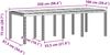 vidaXL Gartentisch Braun 250 x 100 x 73 cm Poly-Rattan 3378517 Bild 4