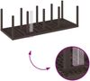 vidaXL Gartentisch Braun 250 x 100 x 73 cm Poly-Rattan 3378517 Bild 2