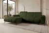 Couch Kairo L Form in Stoff - Chenille - olive - Links Bild 2