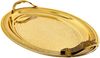 2er-Set Serviertabletts aus hochwertigem 18/10 Edelstahl – Funktionalität trifft auf Eleganz Motiv 7 Gold Bild 3