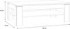FORTE Lennox New Couchtisch, Holzwerkstoff, Grau/Weiß, 120 x 43 x 75 cm Bild 4