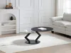 Vente-unique - ELDOVA Couchtisch GlasKeramik TransparentSchwarz - B 80 cm x H 43 cm x L 130 cm80 cm Bild 3
