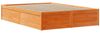 vidaXL Massivholzbett ohne Matratze Wachsbraun 150x200 cm Kiefernholz 3323454 Bild 5