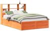 vidaXL Massivholzbett ohne Matratze Wachsbraun 150x200 cm Kiefernholz 3323454 Bild 2