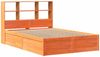 vidaXL Massivholzbett ohne Matratze Wachsbraun 150x200 cm Kiefernholz 3323454 Bild 3