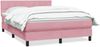 vidaXL Boxspringbett mit Matratze Rosa 160x220 cm Samt 3316268 Bild 2