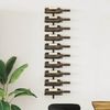vidaXL Wand-Weinregal für 10 Flaschen Schwarz Metall 289566 Bild 1